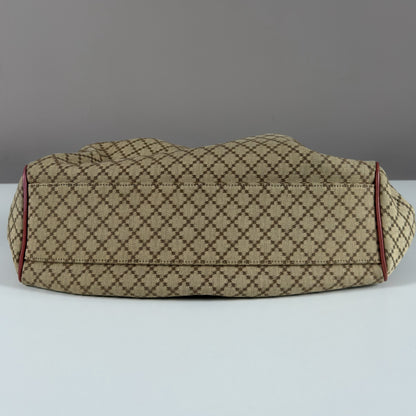 Gucci Sukey Tote Bag Diamante Canvas Pink