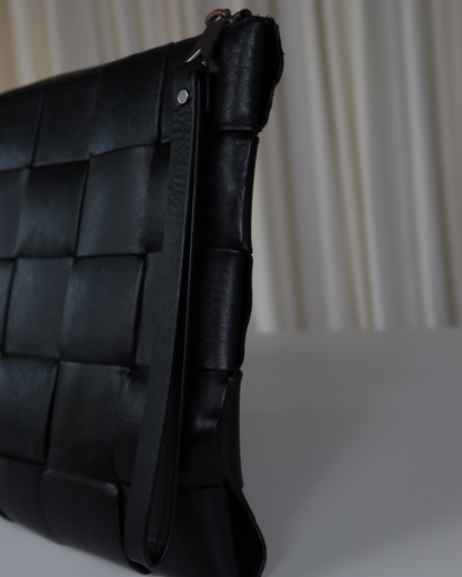 Bottega Veneta Maxi Intrecciato Leather Pouch