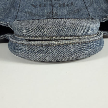 Prada Canapa Denim Tote Bag