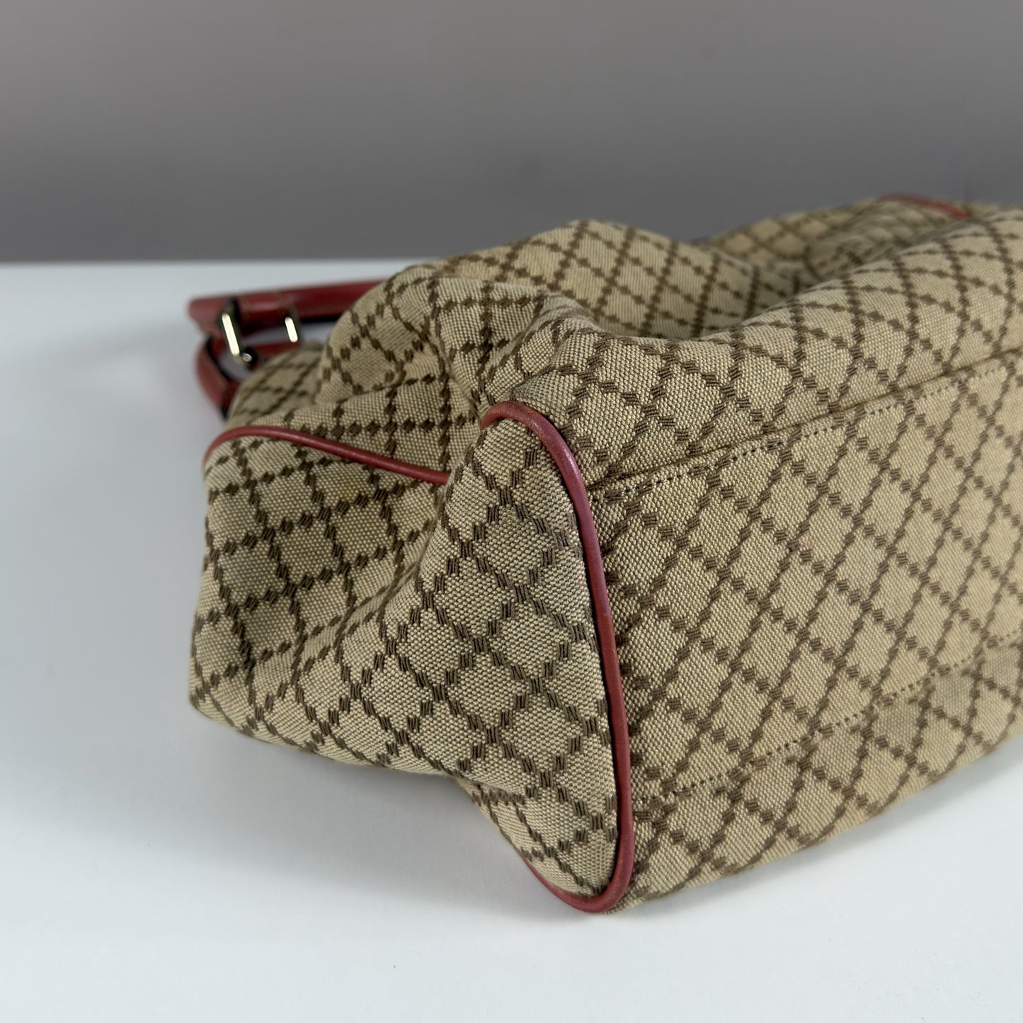 Gucci Sukey Tote Bag Diamante Canvas Pink