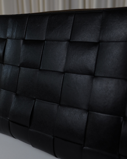 Bottega Veneta Maxi Intrecciato Leather Pouch