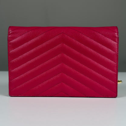 Saint Laurent Cassandre Envelope Chain Wallet