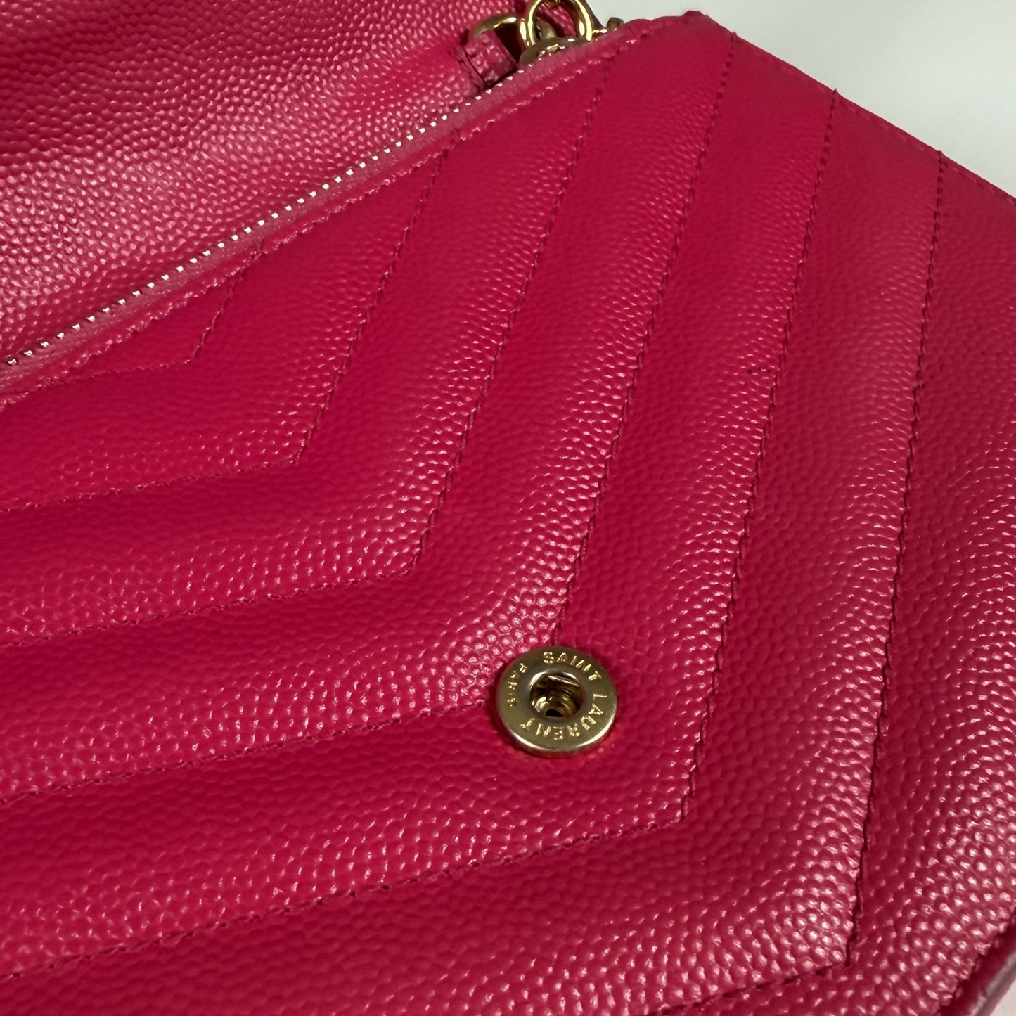 Saint Laurent Cassandre Envelope Chain Wallet