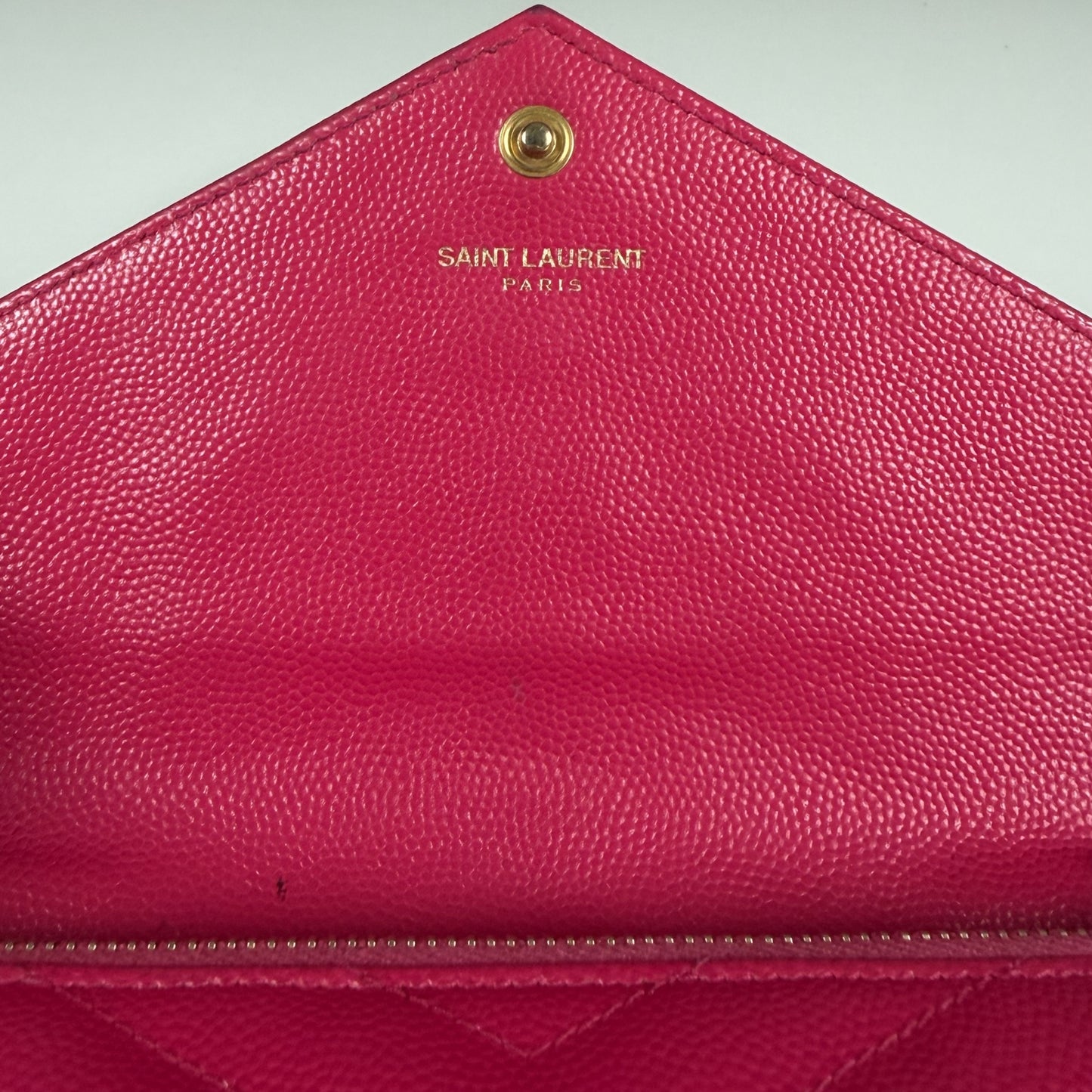 Saint Laurent Cassandre Envelope Chain Wallet