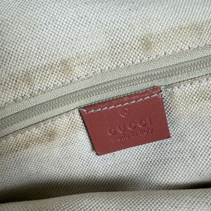 Gucci Sukey Tote Bag Diamante Canvas Pink
