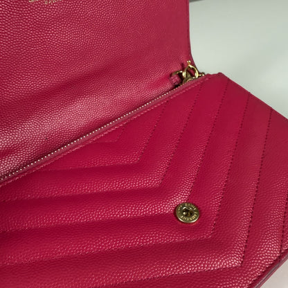 Saint Laurent Cassandre Envelope Chain Wallet