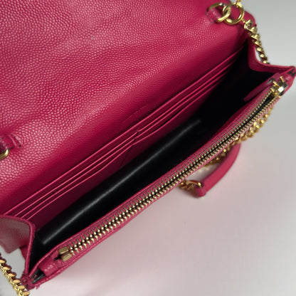 Saint Laurent Cassandre Envelope Chain Wallet