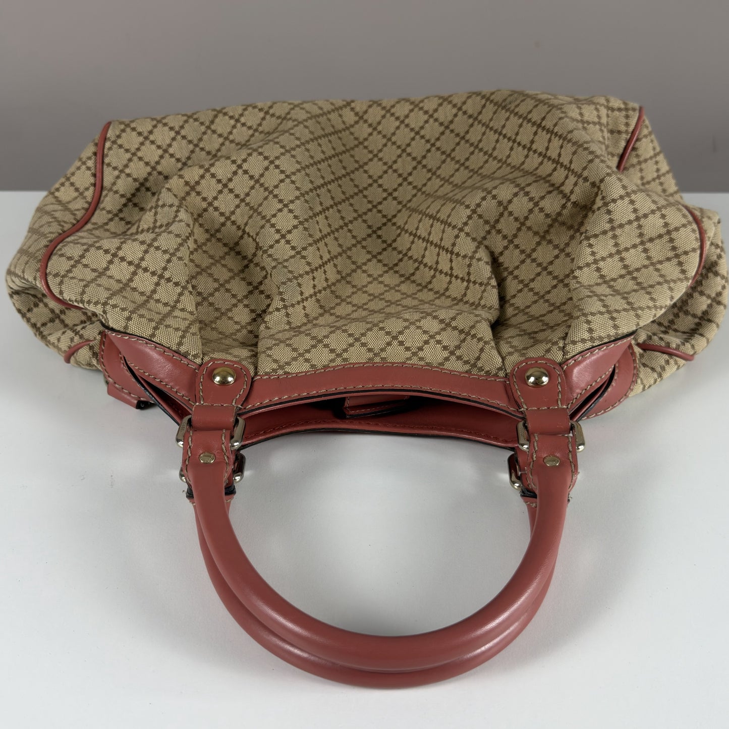 Gucci Sukey Tote Bag Diamante Canvas Pink