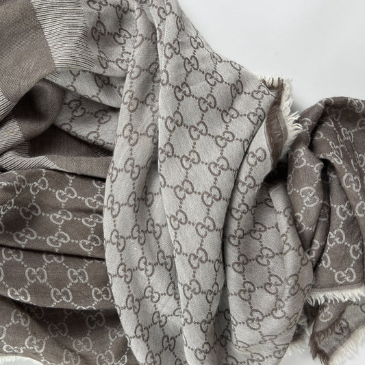 Gucci GG Monogram Shawl Beige