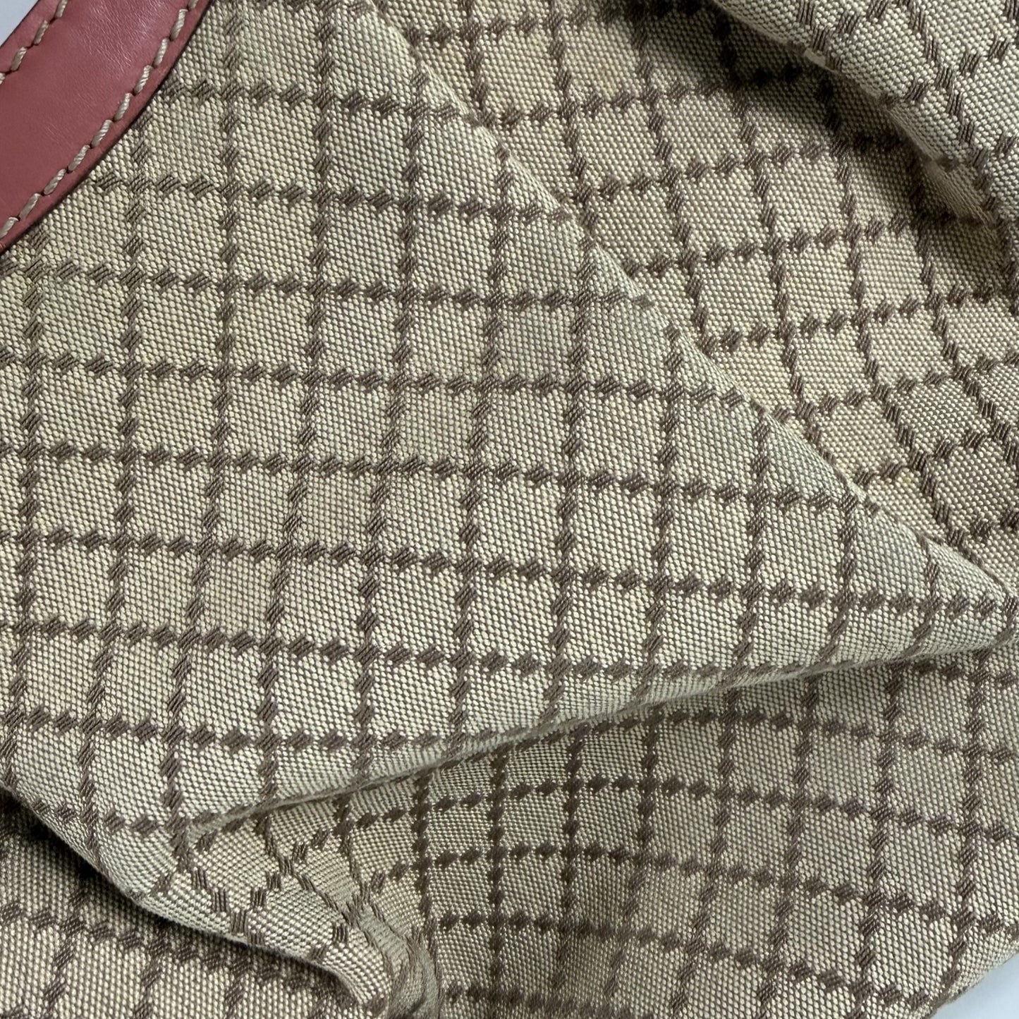 Gucci Sukey Tote Bag Diamante Canvas Pink