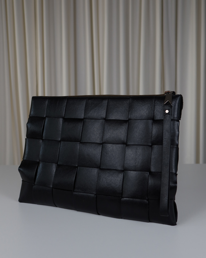 Bottega Veneta Maxi Intrecciato Leather Pouch