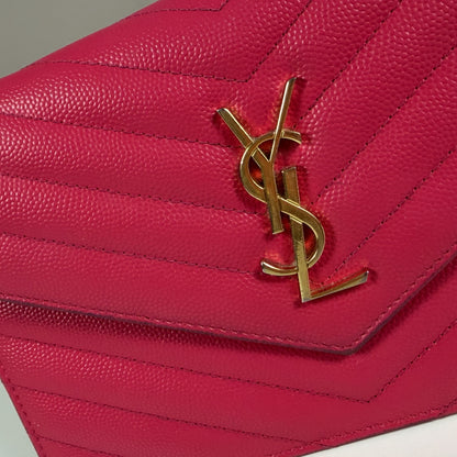 Saint Laurent Cassandre Envelope Chain Wallet