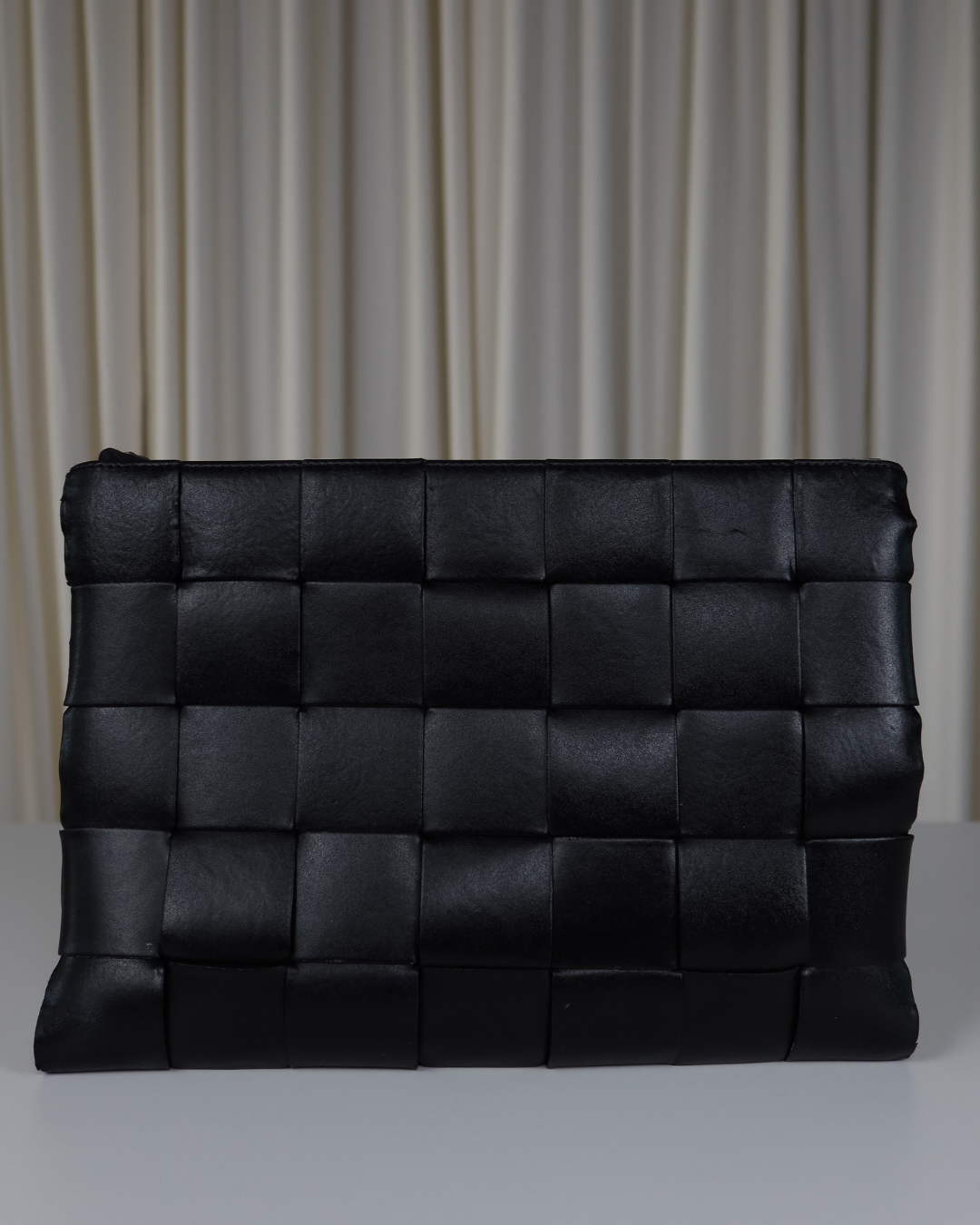 Bottega Veneta Maxi Intrecciato Leather Pouch