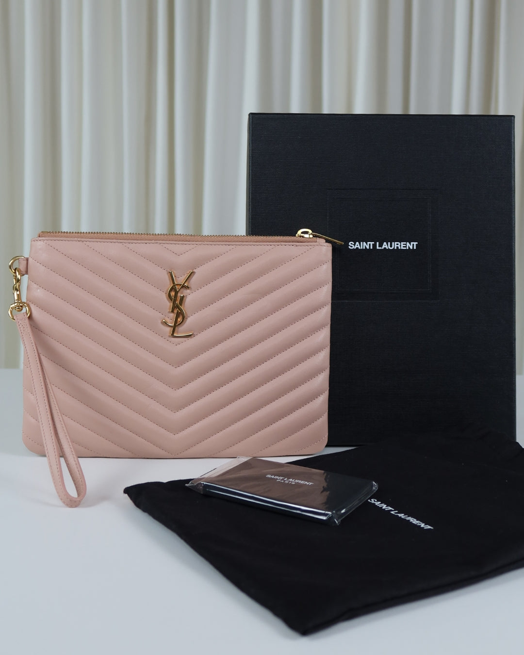 Saint Laurent Cassandre Matelassé Pouch