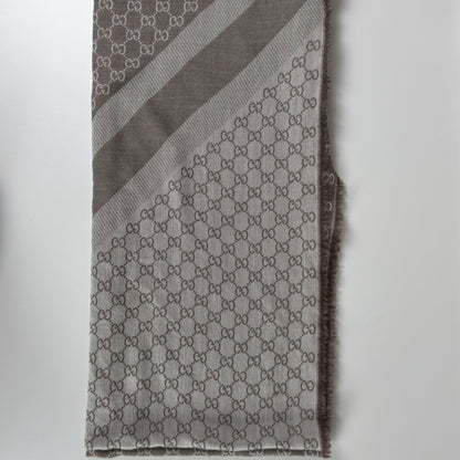 Gucci GG Monogram Shawl Beige