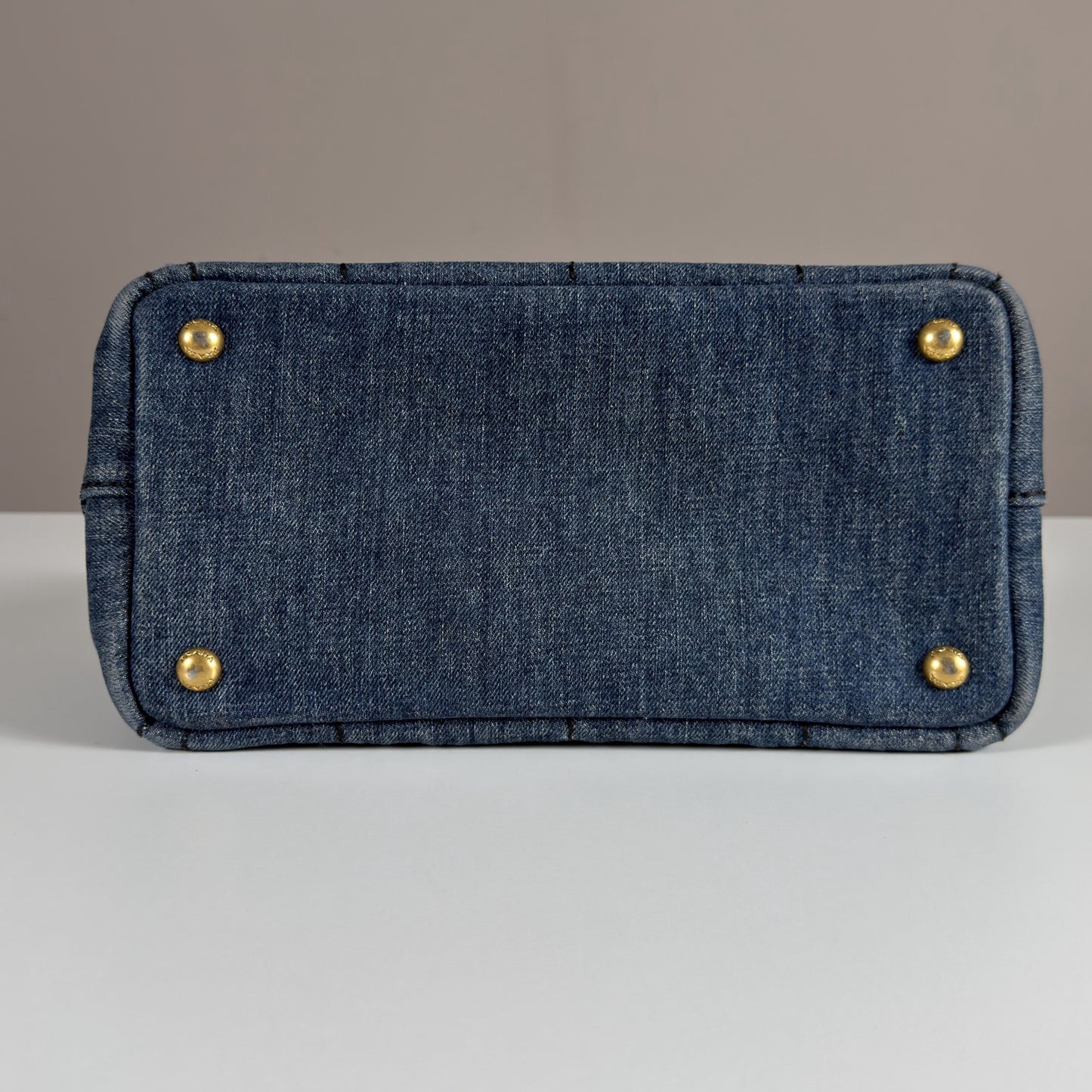 Prada Canapa Denim Tote Bag
