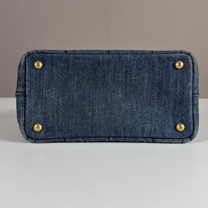 Prada Canapa Denim Tote Bag
