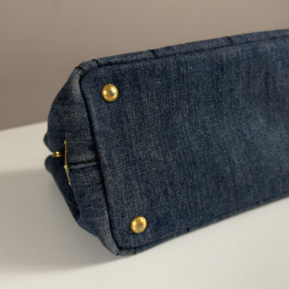 Prada Canapa Denim Tote Bag