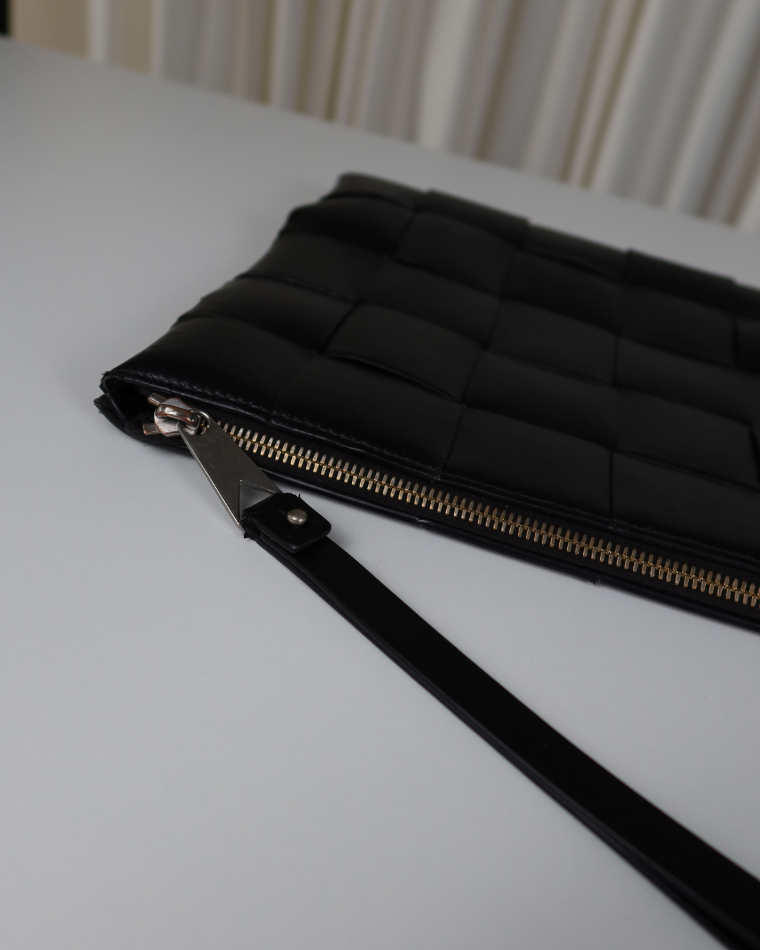 Bottega Veneta Maxi Intrecciato Leather Pouch
