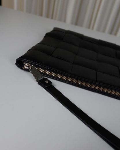 Bottega Veneta Maxi Intrecciato Leather Pouch